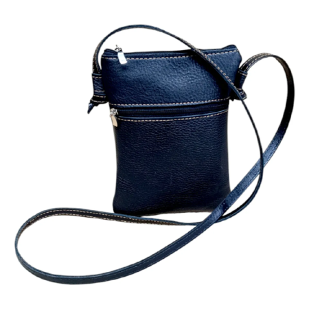 Bandolera Uma: De Cuero Vacuno, Porta Celular Y Documentos