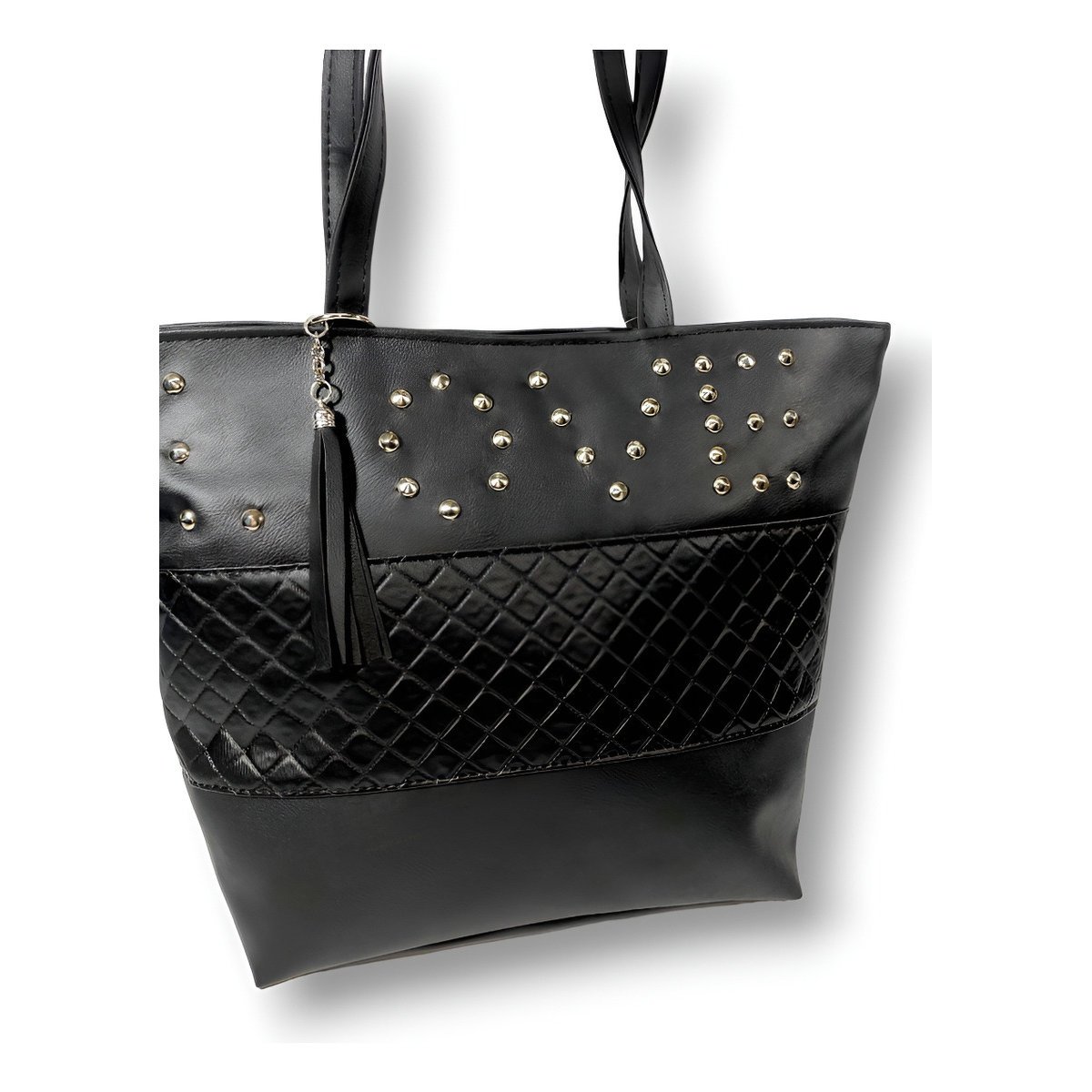 Cartera Bolso Grande Tachas, Matelasse